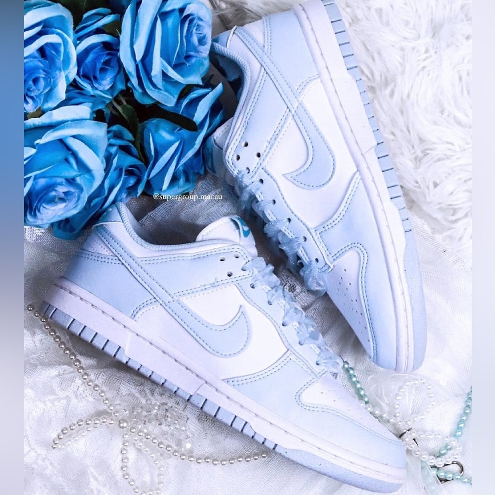 NWT Nike Dunk Low Next Nature Blue Tint size 8.5 - Picture 16 of 16